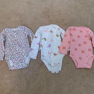 Carter's Multicolor Patterned Bodysuits Set